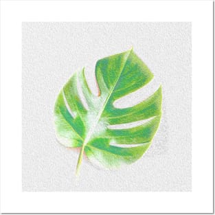 Green Delicious Monster Leaf Posters and Art